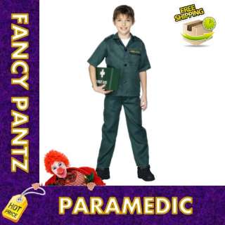 PARAMEDIC COSTUME, WITH TOP AND TROUSERS   AGE 6 8  