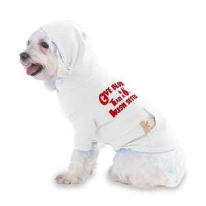  Tease a Irish Setter Hooded (Hoody) T Shirt with pocket for your Dog 