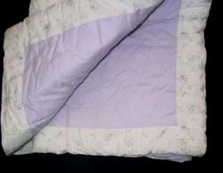 Lavender Jewel SIMPLY SHABBY CHIC Twin QUILT bedspread floral  