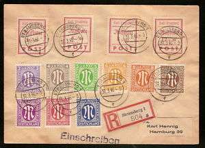 Germany 1945, Strausberg City Issue, Michel 34A 37A  