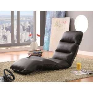  Coaster Gaming Lounge Chair in Brown Faux Leather