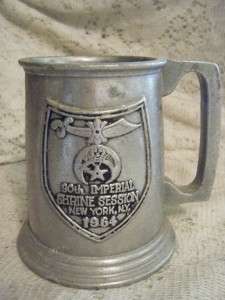 Vintage Pewter Shriners 90th Imperial Session Tankard/Stein~NY~RWP 