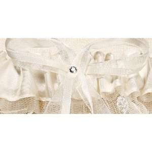 Wedding Garter Sets with Sequin & Pearl Flowers on a Silver Chain Vine 