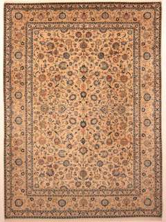 Large Area Rugs Hand Knotted Persian Wool Kashan 10 x13  