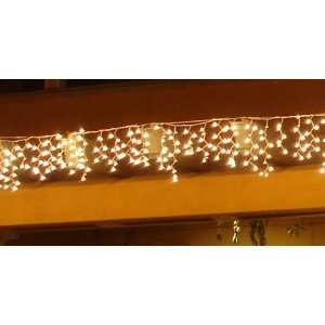  Warm White LED Icicle Lights   Christmas Holiday Lighting 