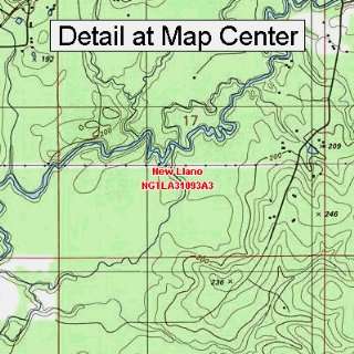 USGS Topographic Quadrangle Map   New Llano, Louisiana (Folded 