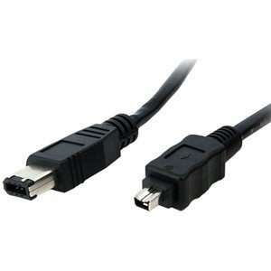 com StarTech 1 ft IEEE 1394 Firewire Cable 4 6 M/M. 4PIN TO 6PIN IEEE 