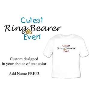 Custom Personalized Ring Bearer Shirt Cutest Ever Great Bridal Gift 