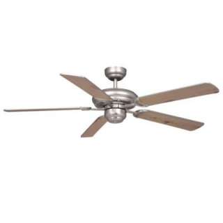 NEW 52 inch Ceiling Fan, Brushed Nickel, Grey OR Pine Blades 