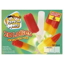 Jack And Molly 20 Lollies Variety Mix Pack 1020Ml   Groceries   Tesco 