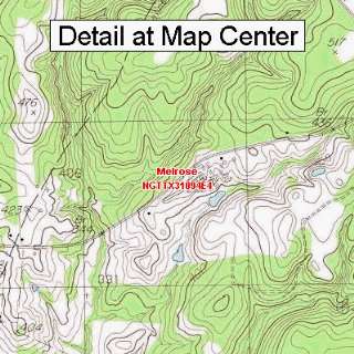  USGS Topographic Quadrangle Map   Melrose, Texas (Folded 