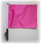 pink specialty golf cart flag ez stick on off suction cup bracket 