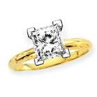 Katarina 14K Yellow Gold 1/2 ct. Princess Cut Diamond Solitaire Ring