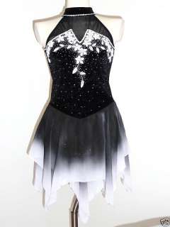 CUSTOM MADE TO FIT BEAUTIFUL & GORGEOUS DANCE ICE SKATING DRESS  