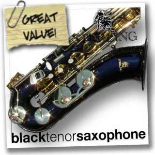 STERLING Black and Gold TENOR SAX NEW Pro Bb Saxophone  