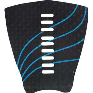   Covered 1 Piece Decoy Wave Black/Cyan Traction Pad