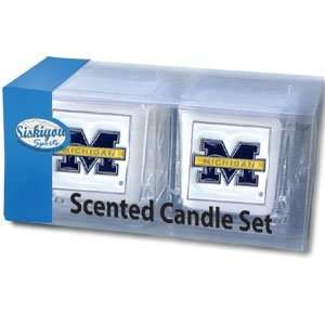  Michigan Wolverines College Candle Set