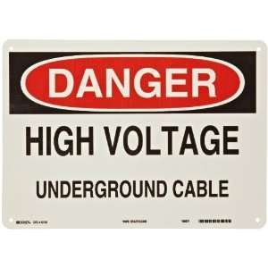   Hazard Sign, Legend Danger, High Voltage Underground Cable