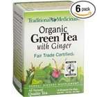   Certified Green Tea with Ginger Herbal Tea, 16 Count Wrapped Tea Bags