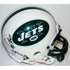 Bryan Cox Autographed Mini Helmet   JETS JSA   Autographed NFL Mini 