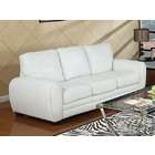 Acme Furniture Amber White Bonded Leather Sofa