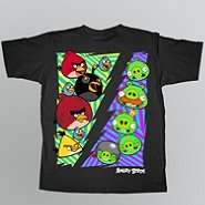 Angry Birds Boy’s Tops Angry Rumble Short Sleeve T Shirt Black at 