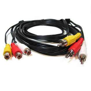 SF Cable 35ft 3 RCA Male to 3 RCA Female Audio Video Extension Cable 