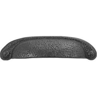 Hickory Hardware P3004 BI 3 Inch Refined Rustic Pull, Black Iron at 