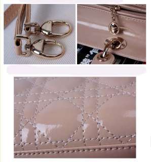 Genuine Leather Quilted Bag Purse Handbag Satchel Tote  