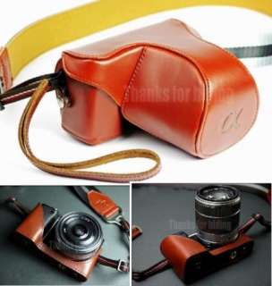 Genuine real leather case bag cover for Sony NEX5C NEX 5C DSLR Camera 