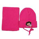 e4Hats Dora Beanies Scarf Set Fuchsia