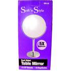 Soft n Style Dual sided Table Makeup Mirror 6.5 Dia., Regular & 5x 