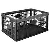 Tesco 32l folding crate black