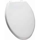 Bemis Elongated Solid Plastic Toilet Seat with Top Tite Hinges 