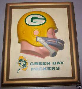1965 Green Bay Packers Technigraph Helmet Wall Plaque  