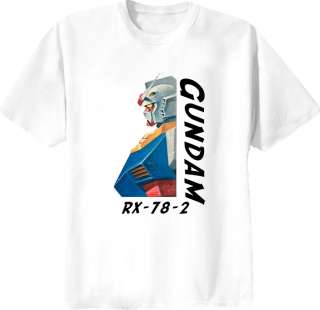 Gundam Wing RX 78 2 Mobilesuits Robot Anime t shirt  