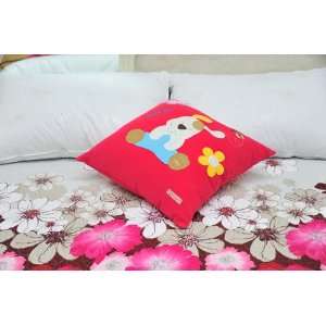   Patch Work Kids Pillow 1 Piece Square Small Size(red)
