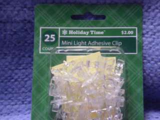 Holiday Time Christmas Light Mini Hanging Hooks Adhesiv  