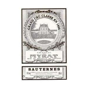    2009 Chateau De Myrat Sauternes 750ml Grocery & Gourmet Food