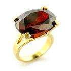 Rings   Fashion Jewelry   Womens Gold Plated Brass Ring with Oval 