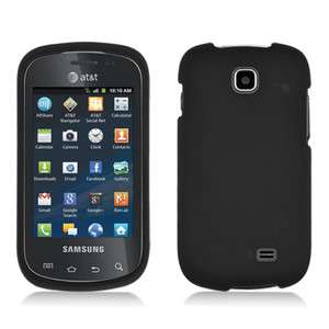   Galaxy Appeal i827 Rubberized HARD Protector Case Phone Cover Black