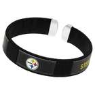   Silvertone Nylon National Football League Team Steelers Cuff Bracelet