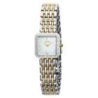   Ladies Gold Tone Oval Stone Case with Stone Detail Bracelet Watch