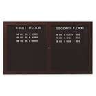 AARCO Outdoor Enclosed Aluminum Directory with Wood Look Finish 