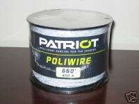 660 New Patriot Electric Fence Polywire Poliwire wire  