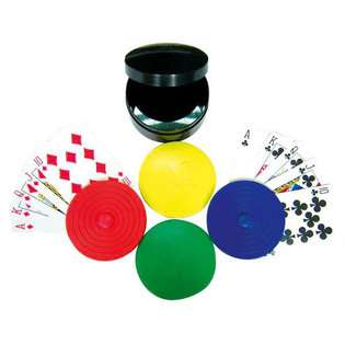 CHH 4 Piece Round Card Holders with Case 