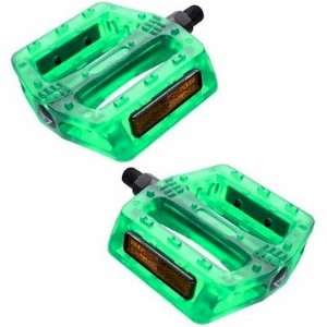  Pedals Black Ops Gummy Translucent 9/16 Green Sports 