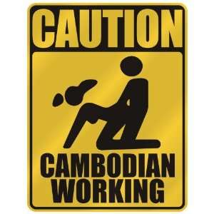   CAUTION  CAMBODIAN WORKING  PARKING SIGN CAMBODIA 
