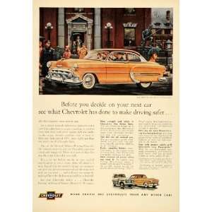  1953 Ad Vintage Chevrolet Bel Air Sedan General Motors 