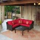 RST Outdoor Cantina 4 Piece Corner Sectional with Coffee Table Set
